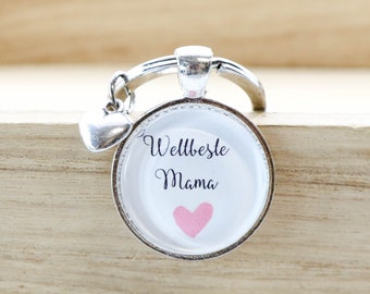 World's Best Mom Keychain Gift Wedding Mother's Day