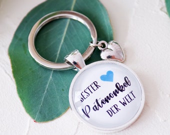 Best Godfather Uncle in the World Keychain - Gift - Baptism - Birthday