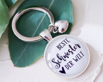 Best Sister of the World Keychain - Gift - Birthday - Wedding