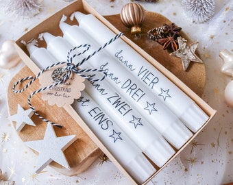 4 stick candles Advent wreath + packaging | Christmas | Winter | Christmas time | Set of 4 | Christmas decorations | Advent