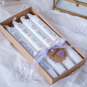 Gift set for educator with 4 candles Gift Give Away Kindergarten - Farewell gift Kita - Thank you Kitazeit