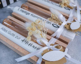 Set regalo in denaro per Prima Comunione/Cresima con candela - Regalo per Comunione, Regalo per Cresima - Souvenir, regalo in denaro