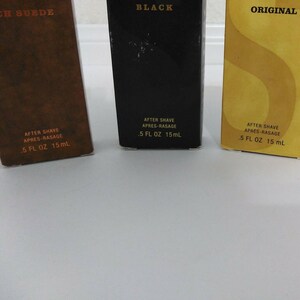 Vintage Stetson Aftershave Lot Of 3 -Original, Black, Rich Suede .5oz image 3
