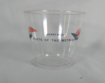 RARE Vintage Penn Central Metroliner collectible cocktail cups - American Can co