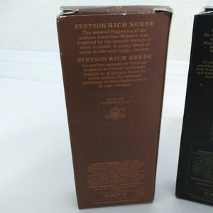 Vintage Stetson Aftershave Lot Of 3 -Original, Black, Rich Suede .5oz image 5