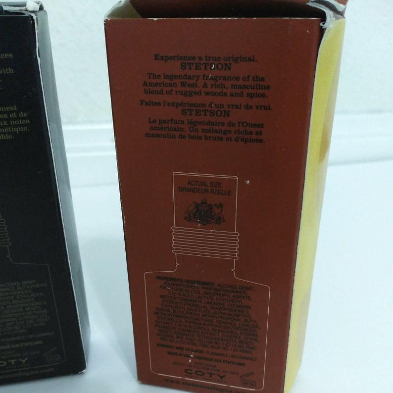 Vintage Stetson Aftershave Lot Of 3 -Original, Black, Rich Suede .5oz image 7