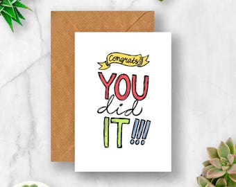 you did it graduationexamswell done card graduation card card for graduation graduate card exams card card for graduate passed exam