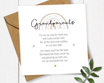 Biglietto Di Auguri Con Scritta Will You Be My Grandparents Poem In