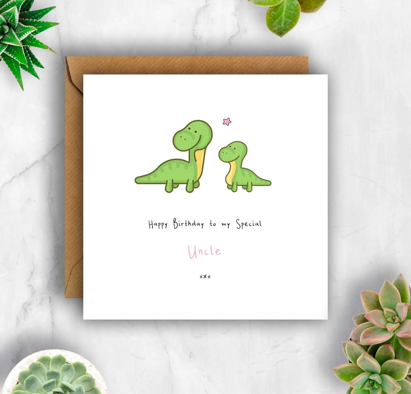 Personalised Uncle Dinosaur Birthday Card Uncle Card Uncle - Etsy UK