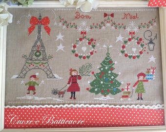 Plantilla "Navidad en París" (incluye texto en francés, italiano, inglés y español) - Formato papel o PDF a petición