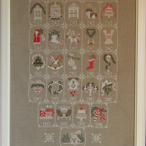 Chart - Shabby ADVENT CALENDAR - Paper format or DF on demand