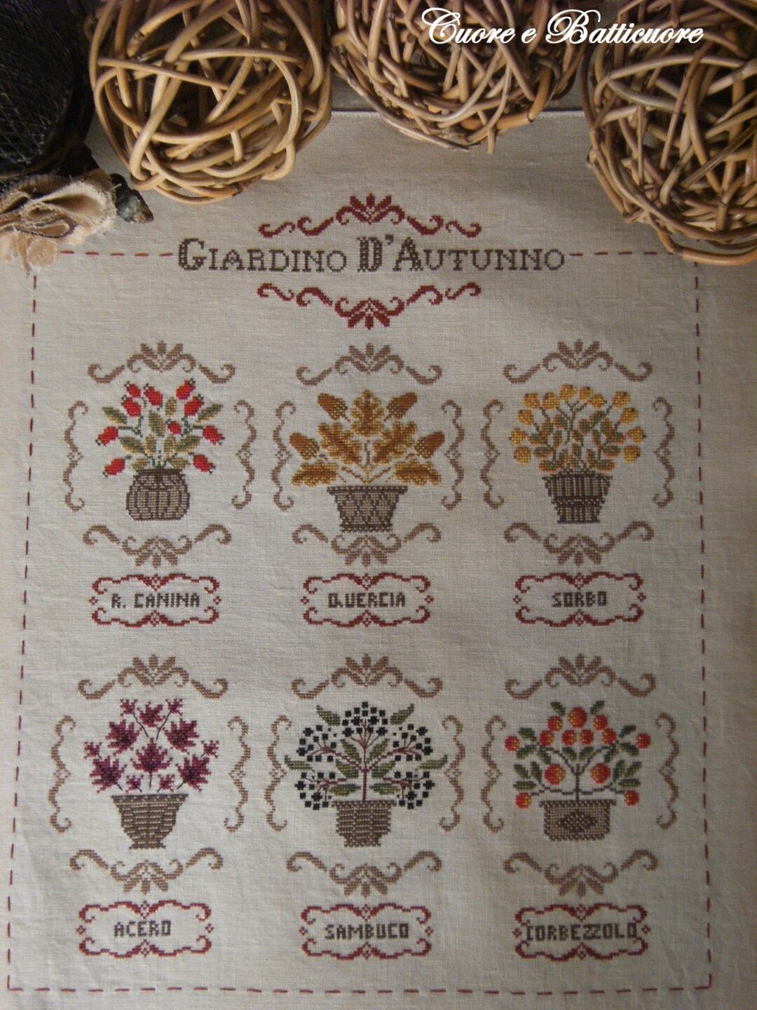 Chart GIARDINO D' AUTUNNO Paper Format or PDF on Demand - Etsy