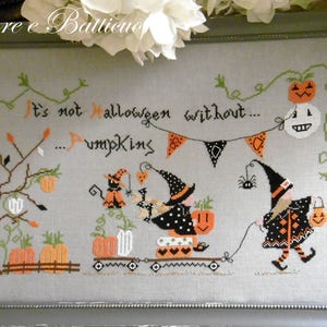 It's Not Halloween Without Pumpkins Chart (inclusief schrijven in het Engels, Italiaans, Frans en Duits) - Papier- of PDF-formaat op aanvraag