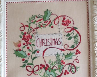 Patrón navideño tocando a la puerta (con escritura en inglés, italiano, francés, español y alemán) - Formato papel o PDF bajo pedido