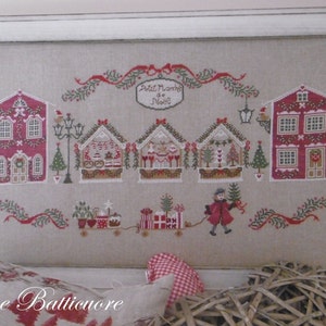 Chart Petit Marché de Noel  (including inscription in English,  French, Italian and German)- Paper format or PDF on demand