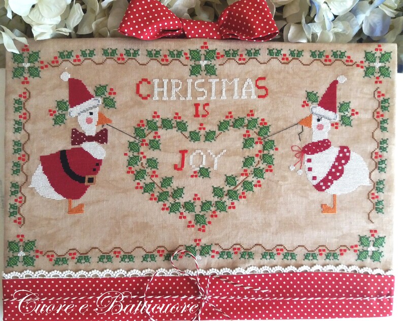 Schema Christmas is Joy Oche Nr. 1/4 Serie Advent in the Farm inglese, italiano e francese Formato cartaceo o PDF su richiesta immagine 4