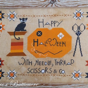 Happy Halloween-schema (inclusief geschreven in het Engels, Italiaans en Frans)- Papier- of PDF-formaat op aanvraag
