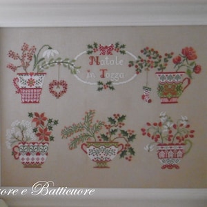 Grille NATALE in TAZZA (comprenant également écrit en  anglais et français)- Format papier ou PDF à la demand