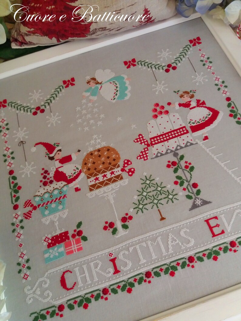 Schema Vigilia di Natale comprendente scritta in inglese - Etsy Italia