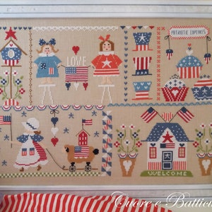 Stars and Stripes schema in QUILT - Papier of PDF formaat op aanvraag