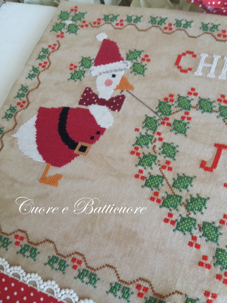 Schema Christmas is Joy Oche Nr. 1/4 Serie Advent in the Farm inglese, italiano e francese Formato cartaceo o PDF su richiesta immagine 5