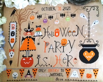 Chart Halloween Party (including English, Italian and French) - Paper format or PDF on demand