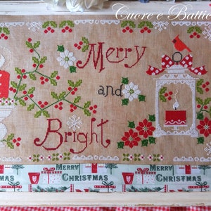 Merry and Bright Scheme (inclusief geschreven in het Engels, Italiaans en Frans) - Papier of PDF-formaat op aanvraag