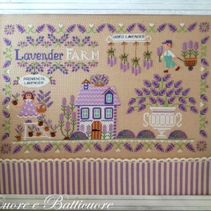 Lavender Farm-schema (inclusief geschriften in het Engels, Italiaans en Frans) - Papier- of PDF-formaat op aanvraag