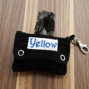 Poop Bag Dispenser - Dog Mess Bag Dispenser with name embroidery no.2