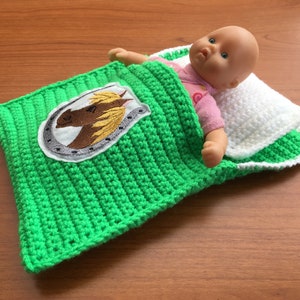 Doll bed - sleeping bag for dolls approx. 20 cm My Pony