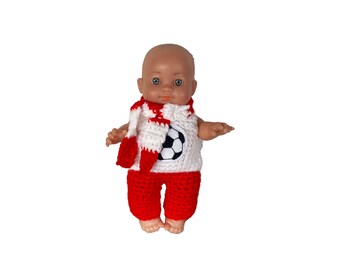 Football clothes for dolls 20 cm for football fans!