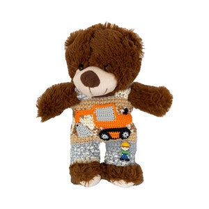 Construction worker trousers for Teddy 30 cm with excavator bear clothing!