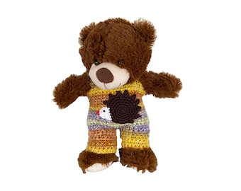 Cuissard pour Teddy 30 cm avec de grands vêtements d’ours hérisson !