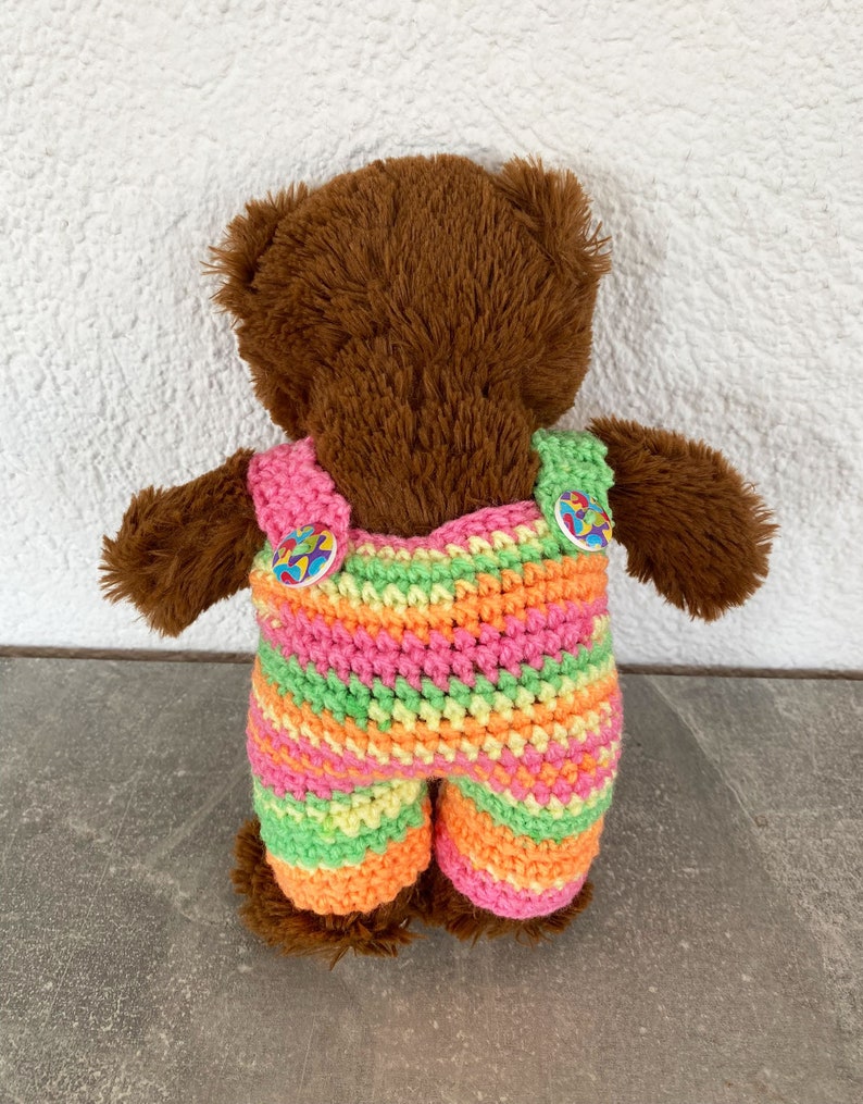 Trägerhose für Teddy 30 cm mit Teddy Bärenkleidung Bild 3