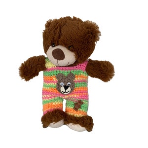 Trägerhose für Teddy 30 cm mit Teddy Bärenkleidung Bild 1