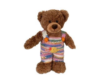 Trägerhose für Teddy  30 cm mit Entchen   Bärenkleidung !