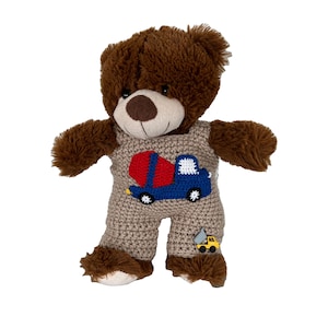 Calças de trabalhador da construção civil para Teddy 30 cm com betoneira e roupa de urso de caminhão basculante! disponível imediatamente!