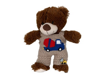 Construction worker trousers for Teddy 30 cm with concrete mixer and tipper bear clothing! available immediately!