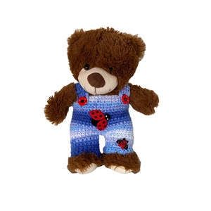 Calça babador para ursinho 30 cm com roupa de joaninha!