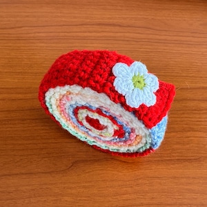 Kunterbuntes Schneckenband  mit  Blume   Sofort lieferbar  !!!