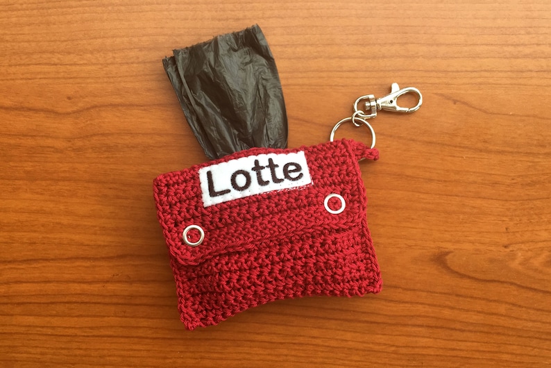 Poop Bag Dispenser - Dog Mess Bag Dispenser with name embroidery Poop Bag Dispenser - Dog Mess Bag Dispenser with name embroidery