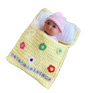 Doll&#39;s bed - sleeping bag for dolls or stuffed animals approx. 20 cm