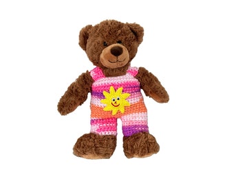 Trägerhose für Teddy  30 cm mit Sonne   Bärenkleidung !  sofort lieferbar !