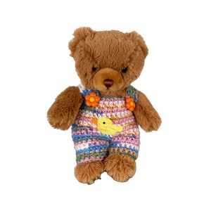 Calça babador para ursinho 20 cm ou macaquinho de pelúcia 20 cm com roupinha de patinho!