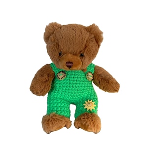 Calças de babador para ursinho de pelúcia 20 cm ou macaquinho de pelúcia 20 cm com roupa de urso do sol!