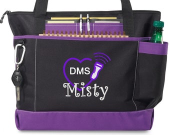 Free Shipping - Personalized  Sonographer Ultrasound Tech Tote Bag - More Colors - monogrammed Medical Heart Cardiac