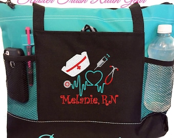personalized rn tote bags