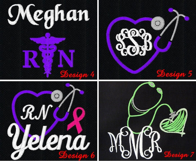 More Colors Free Shipping monogrammed Personalized Nurse Stethoscope Tote Bag RN LPN CNA