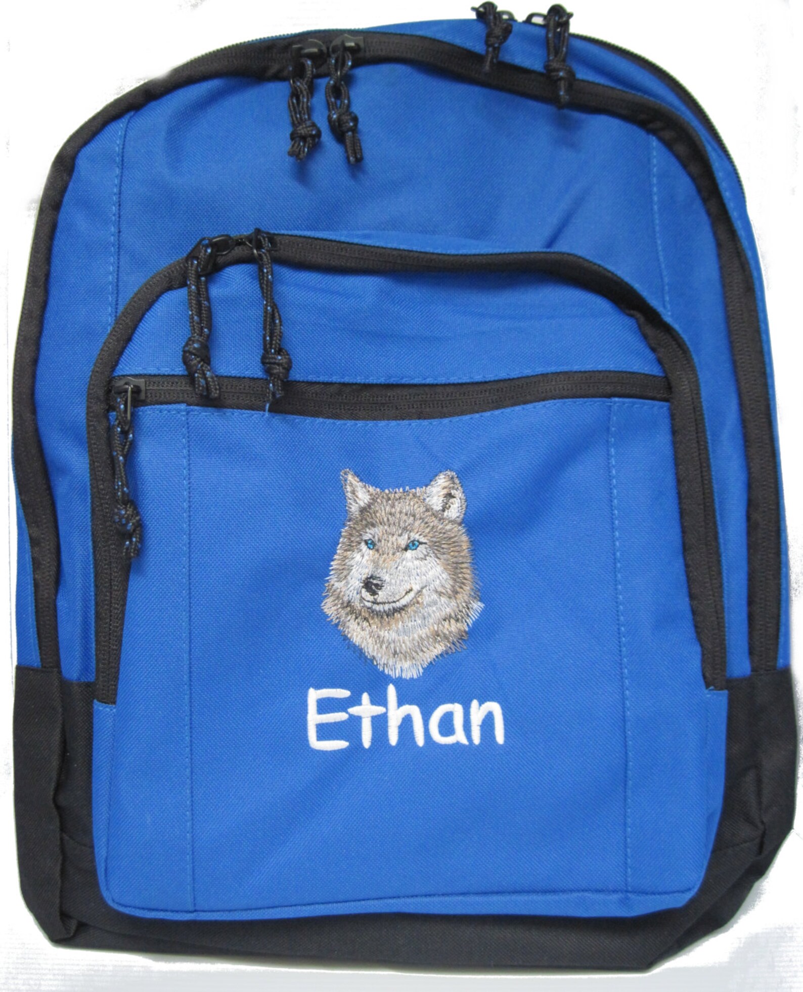 FREE SHIPPING Personalized Wolf Backpack Bookbag School Tote Etsy