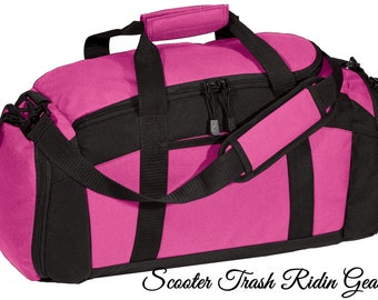 Personalized Sport Duffle Bag with Black Trim – Monogram Gym Duffel